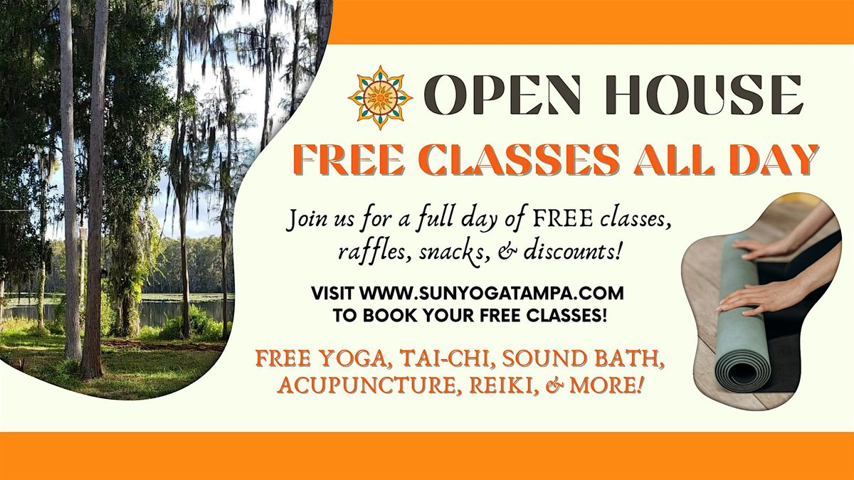 SUN YOGA OPEN HOUSE! FREE CLASSES ALL DAY!