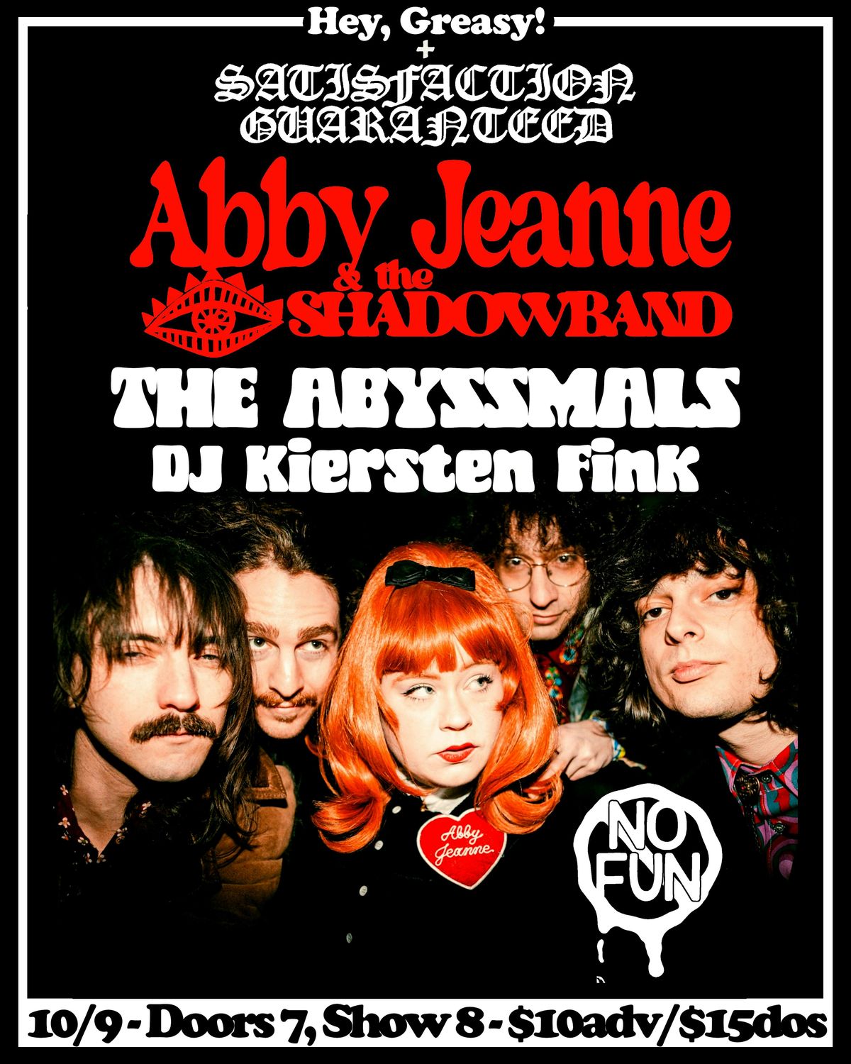Abby Jeanne & The Shadowband +The Abyssmals +DJ Kiersten Fink