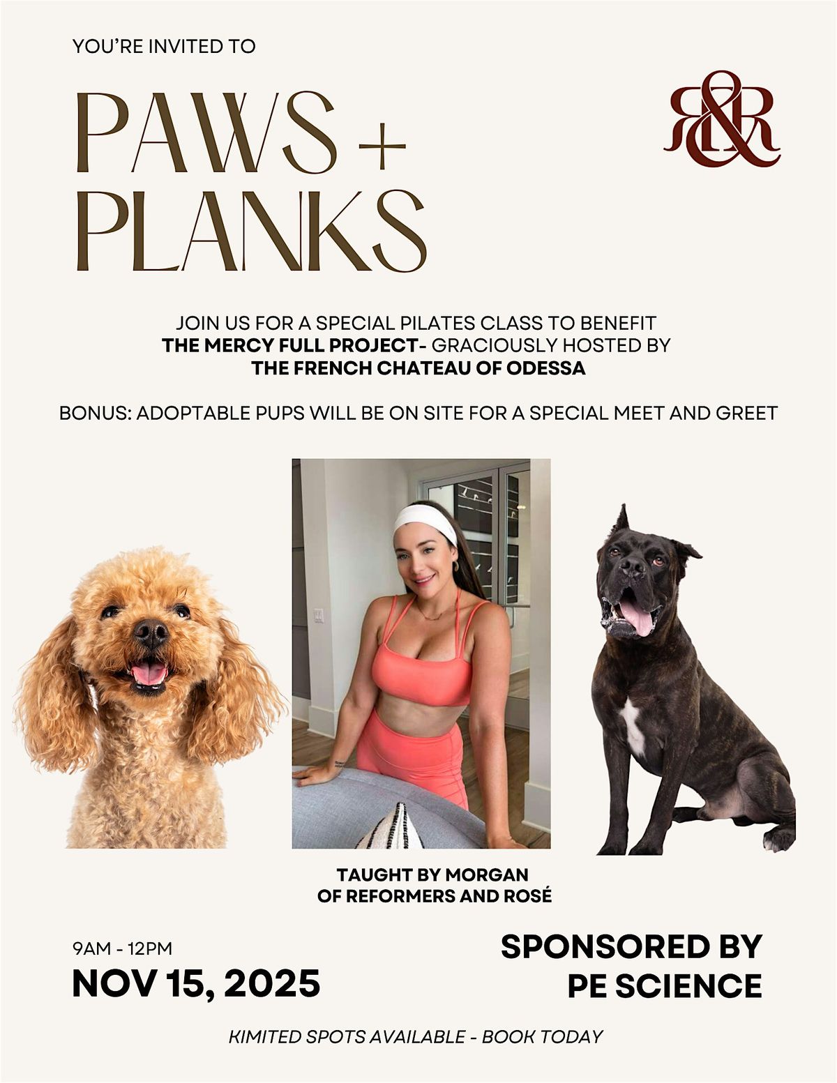 PAWS + PLANKS: A Pilates Event to Benefit The Mercy Full Project