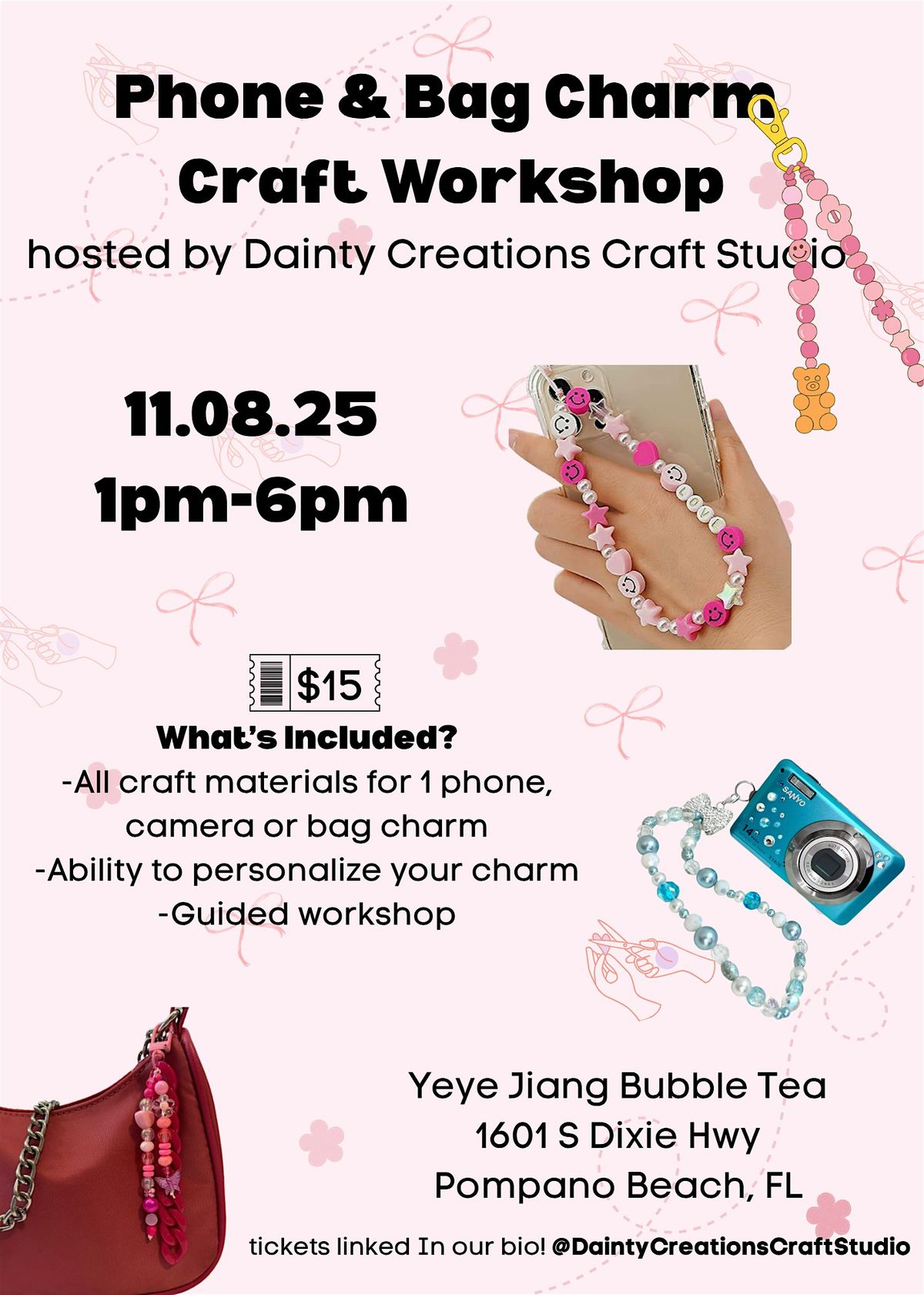 Phone & Bag Charm Craft Workshop
