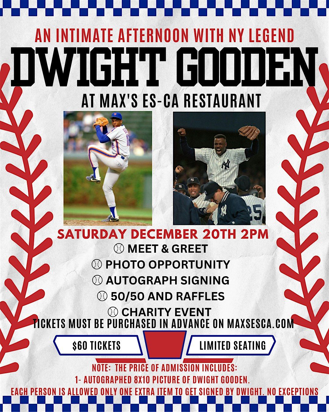 MEET AND GREET DWIGHT GOODEN