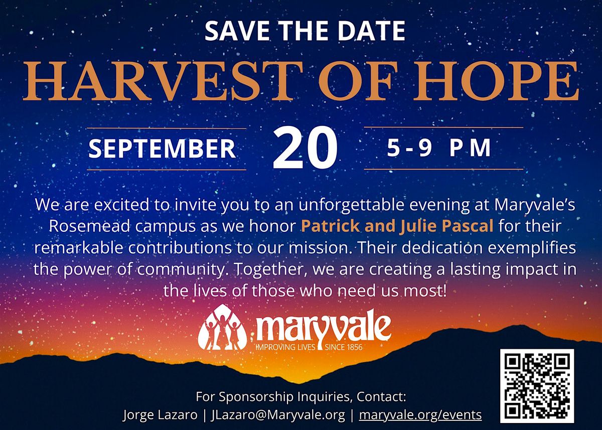 Maryvale Harvest of Hope Gala