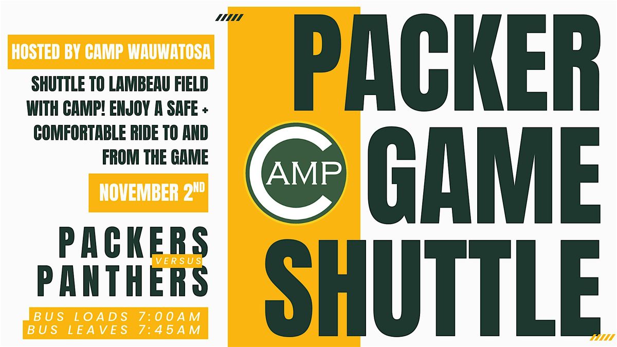 SHUTTLE TO LAMBEAU FIELD WITH CAMP 11.2.25