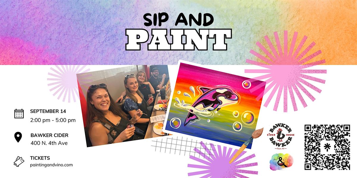 Lisa Frank Paint and Sip at Bawker Bawker