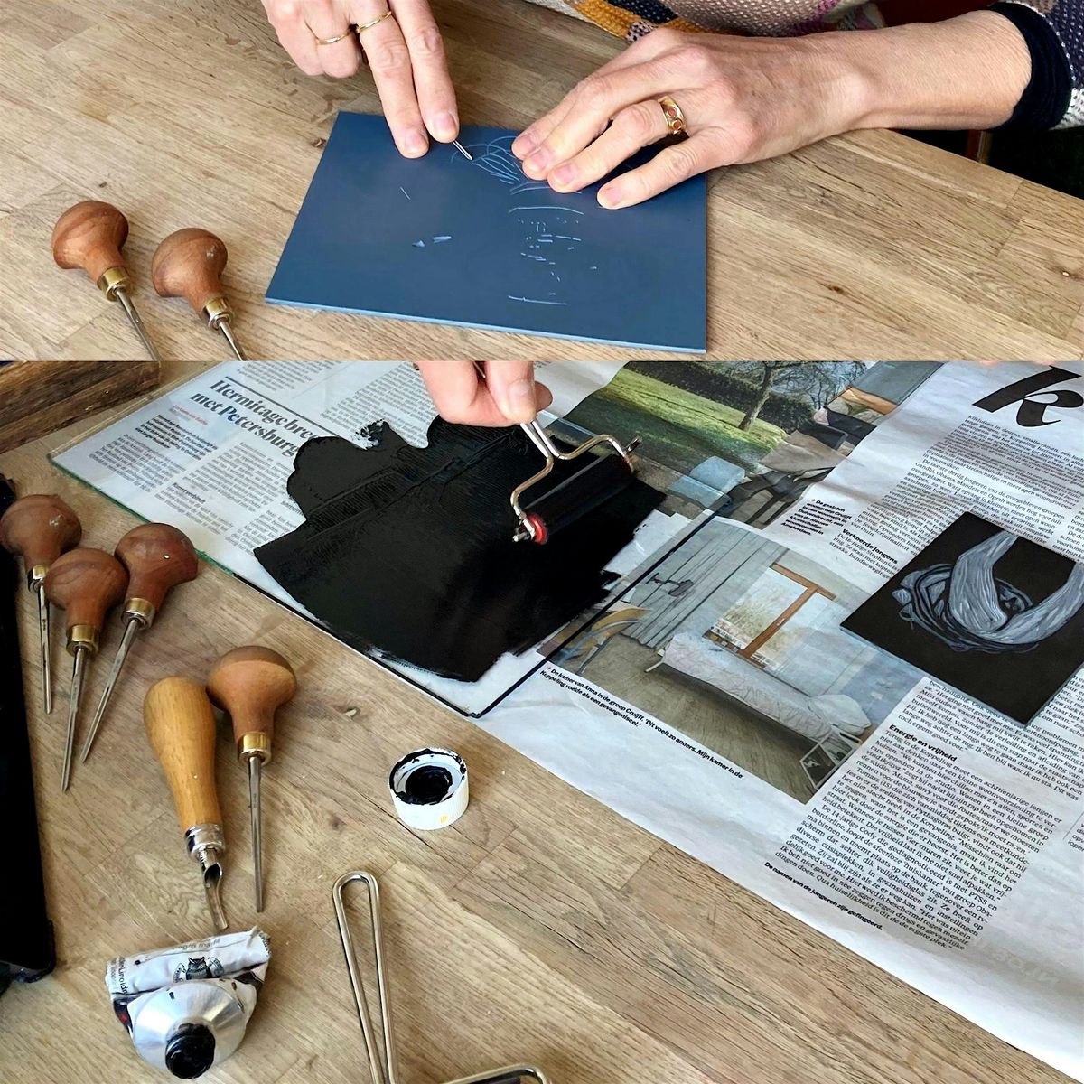 Linosnede workshop