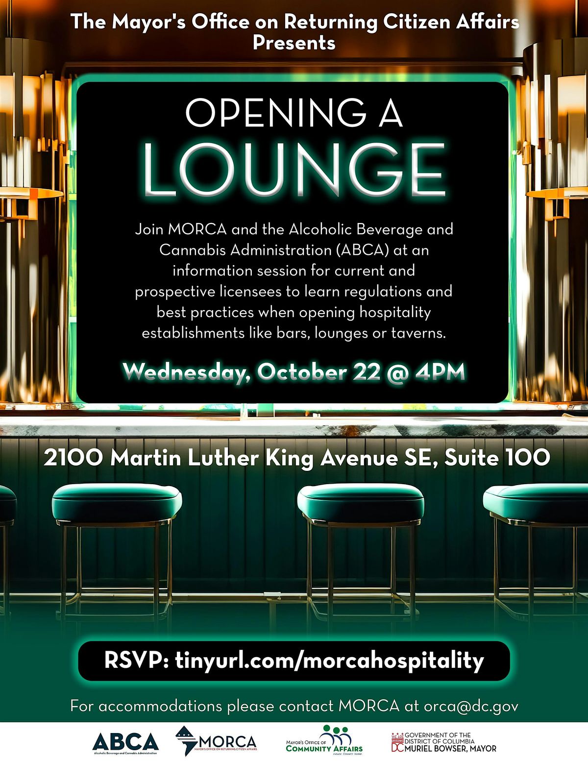 MORCA presents: Opening a Lounge in the District