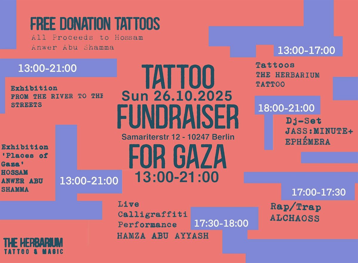 TATTOO FUNDRAISER FOR GAZA