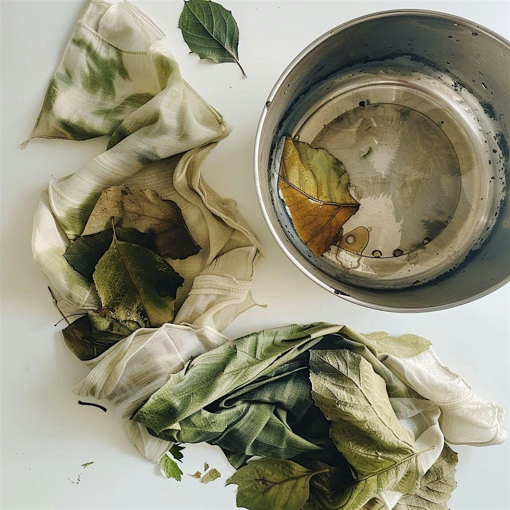 Print with Flowers. Natural Dying.