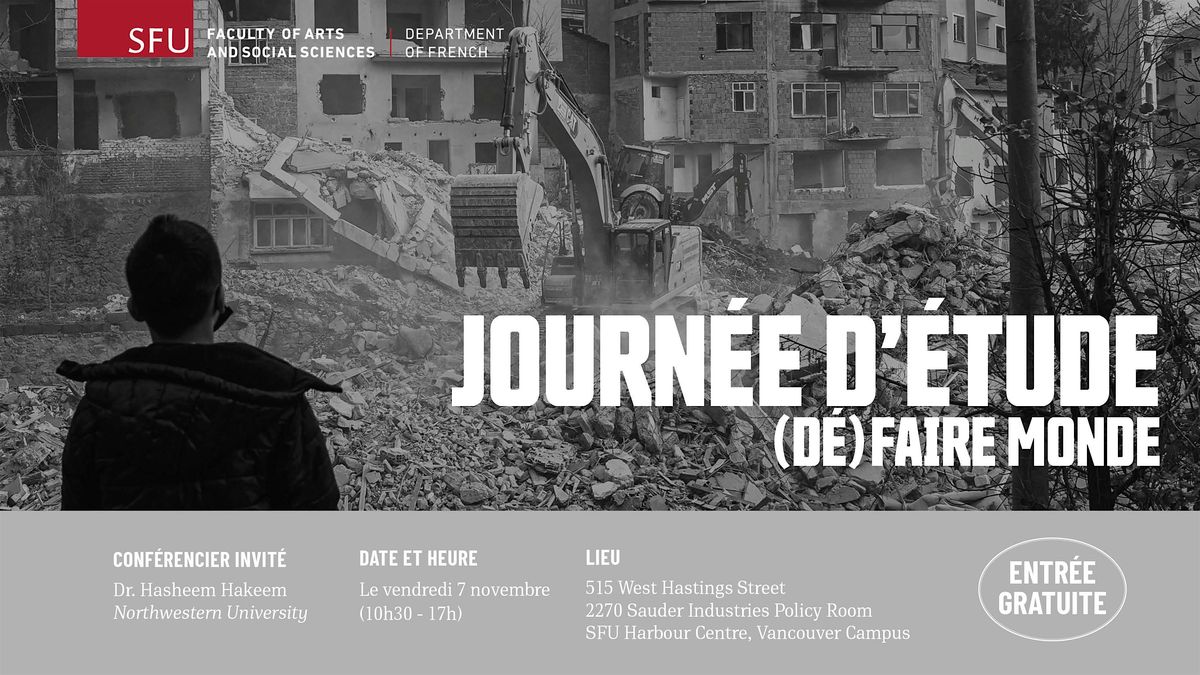 Journ\u00e9e d'\u00e9tude - (D\u00e9)faire monde