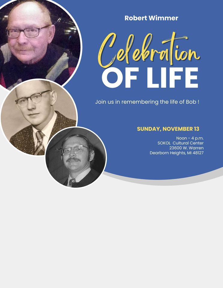 Celebration of Life for Bob Wimmer