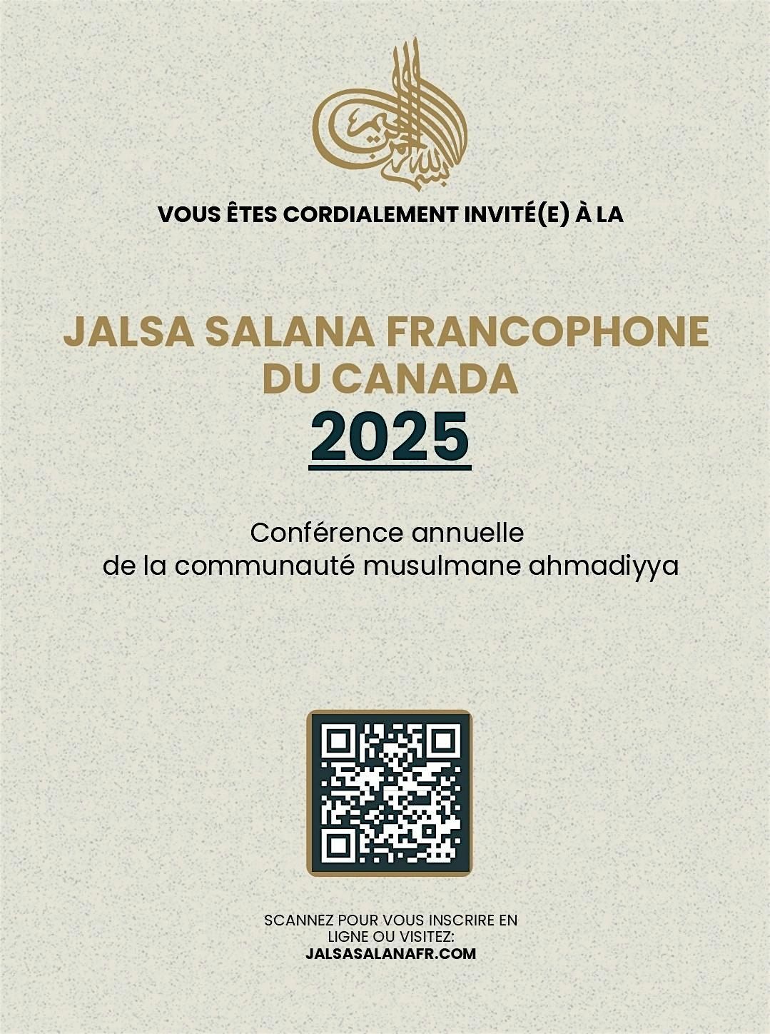 Jalsa Salana (Conf\u00e9rence Annuelle) Francophone