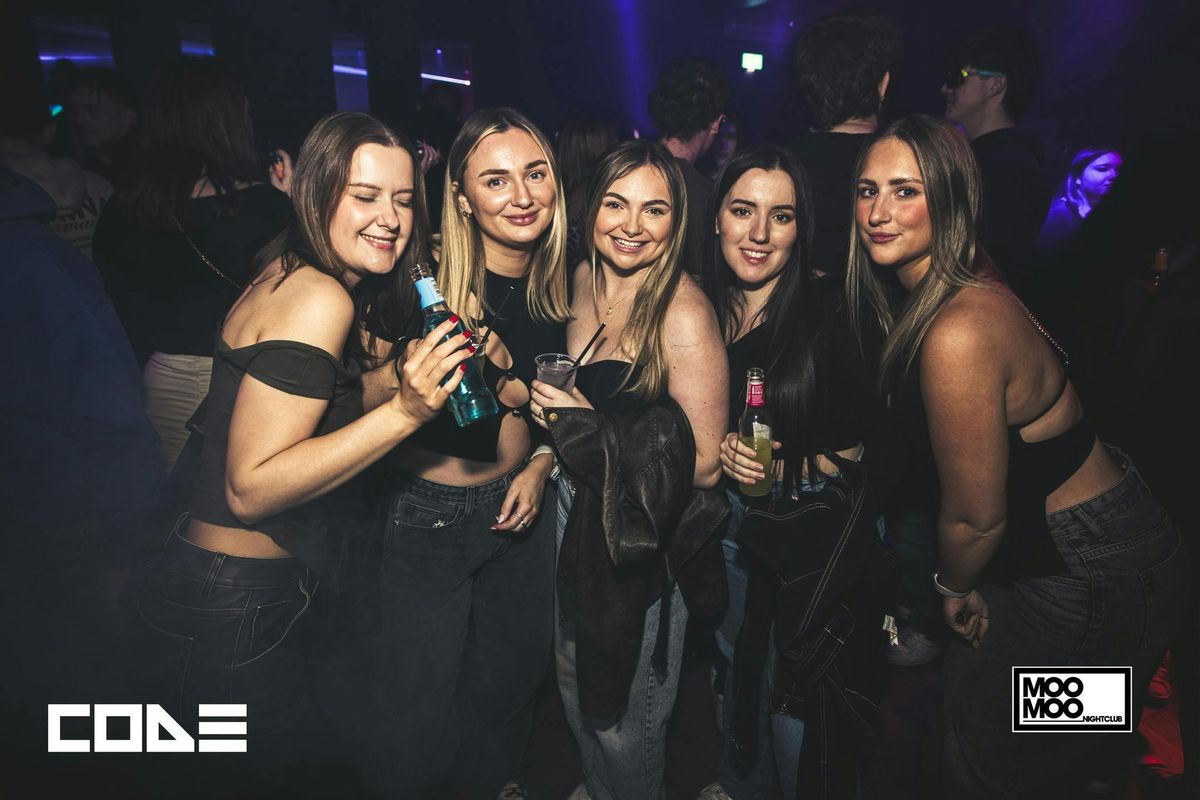CODE Friday 3rd April At MooMoo!