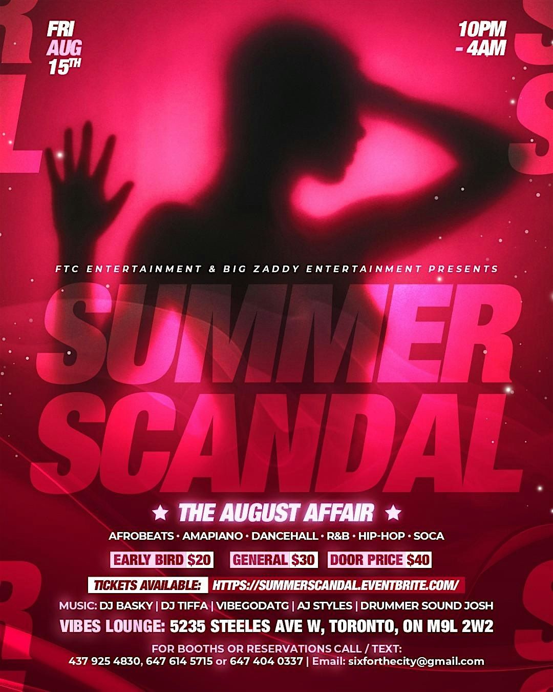 SUMMER SCANDAL *The August Affair*
