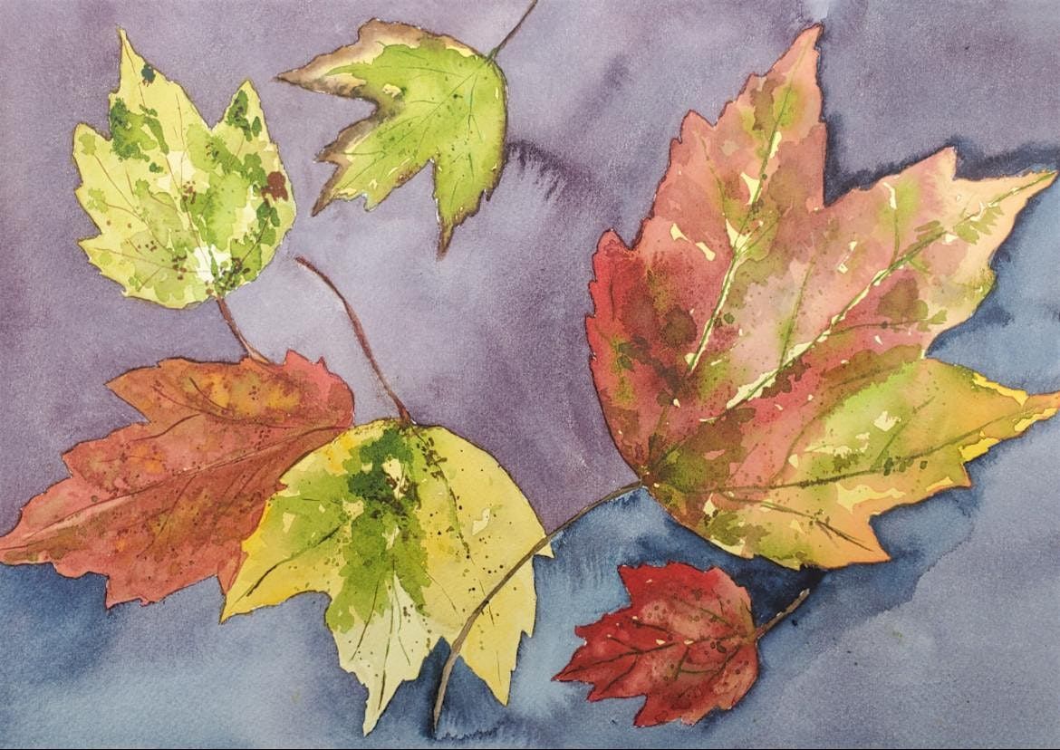 Watercolors for Beginners: Fall Leaves
