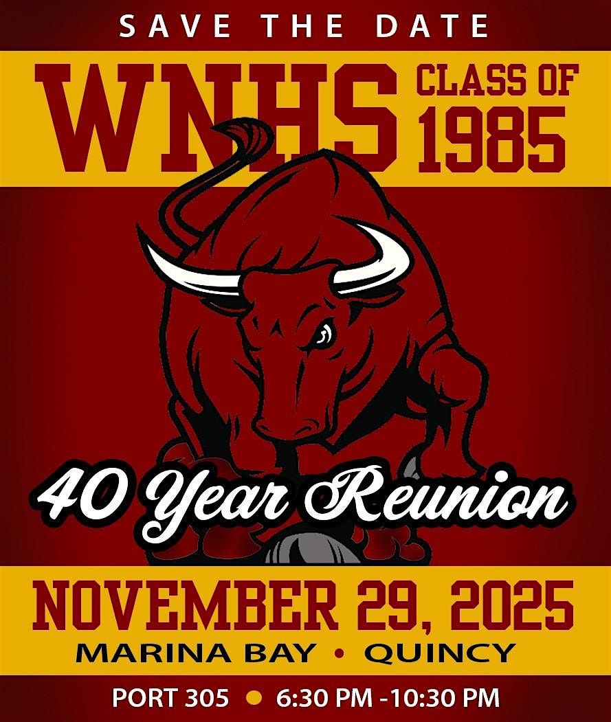 Weymouth North High School Class of 1985 40th Reunion