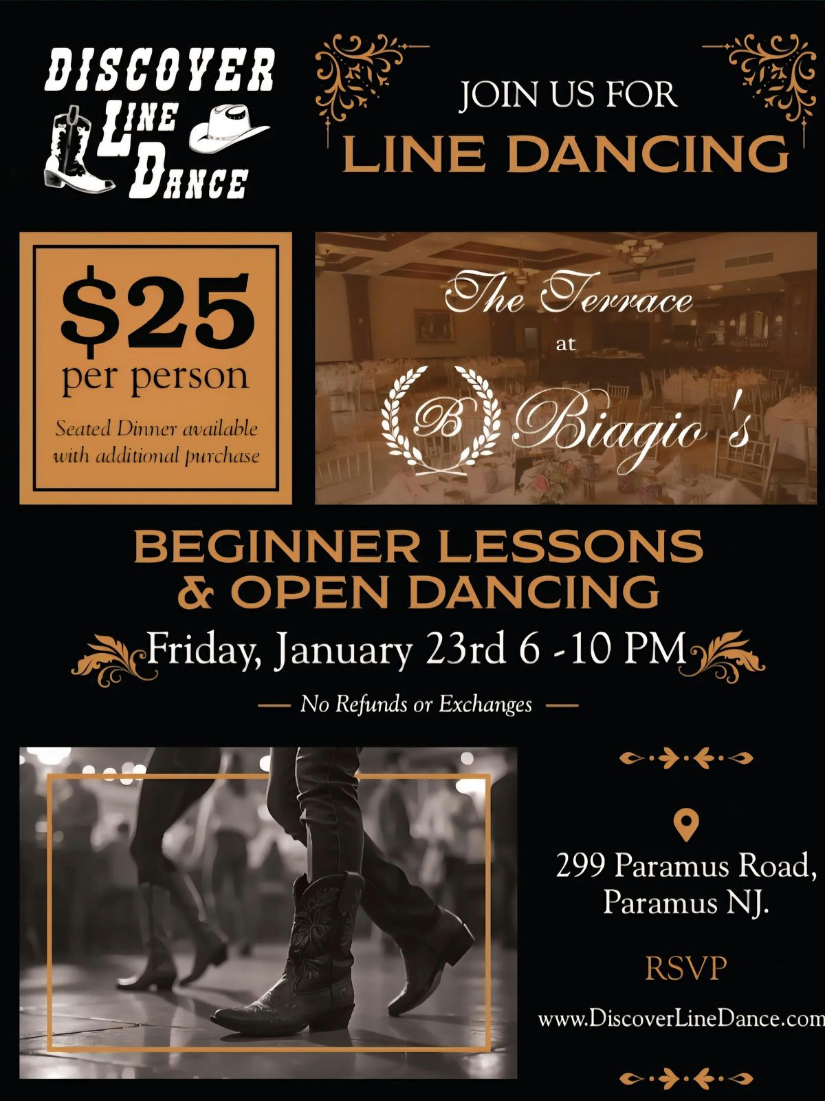Line Dancing Night at The Terrace at Biagio's