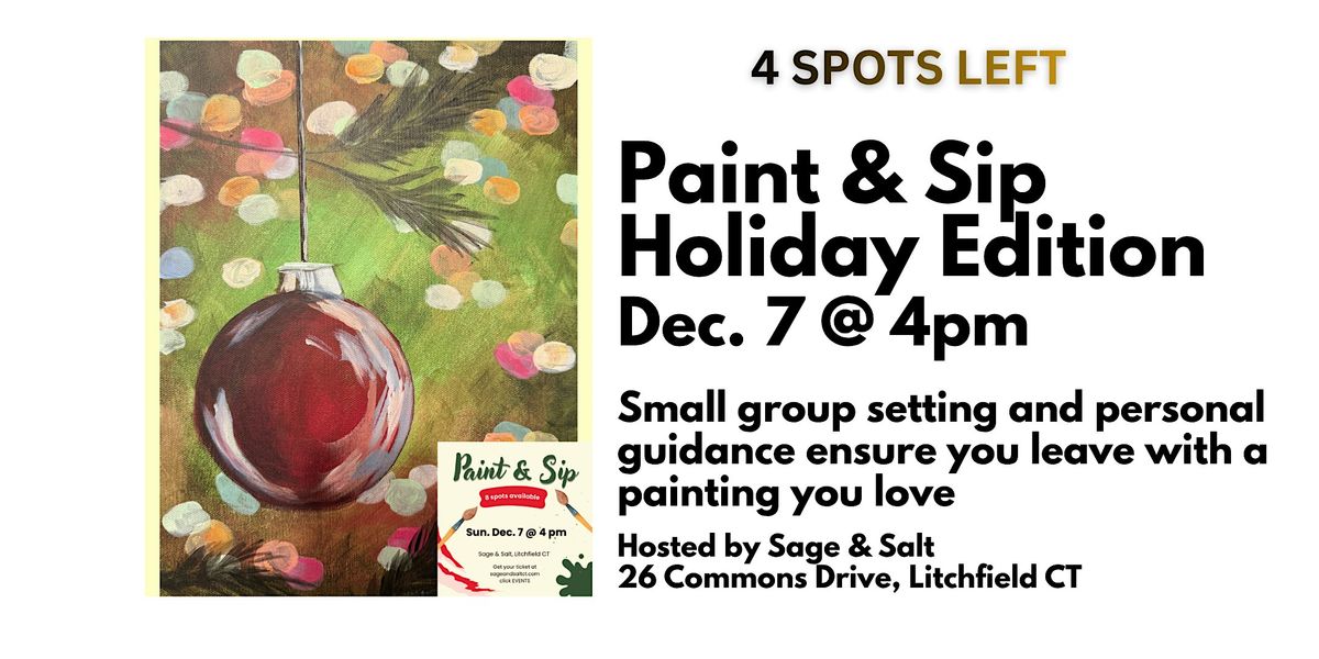 Paint & Sip Holiday Edition