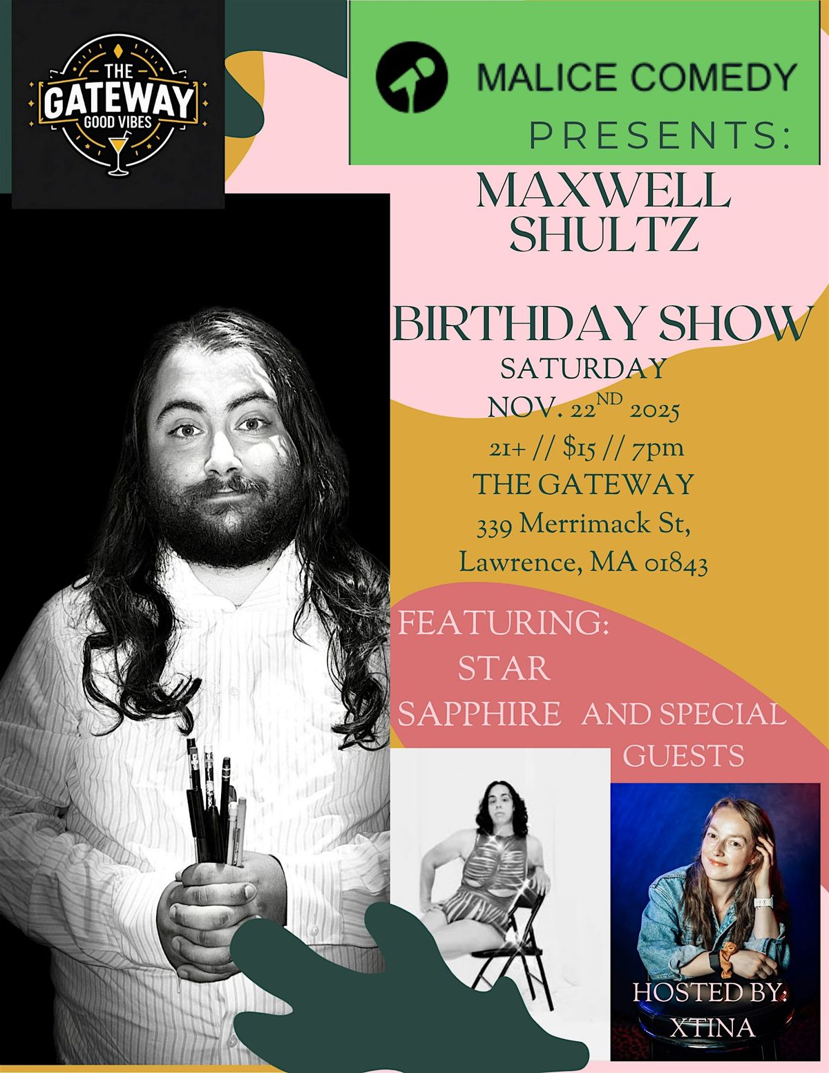 COMEDIAN MAXWELL SHULTZ AT GATEWAY