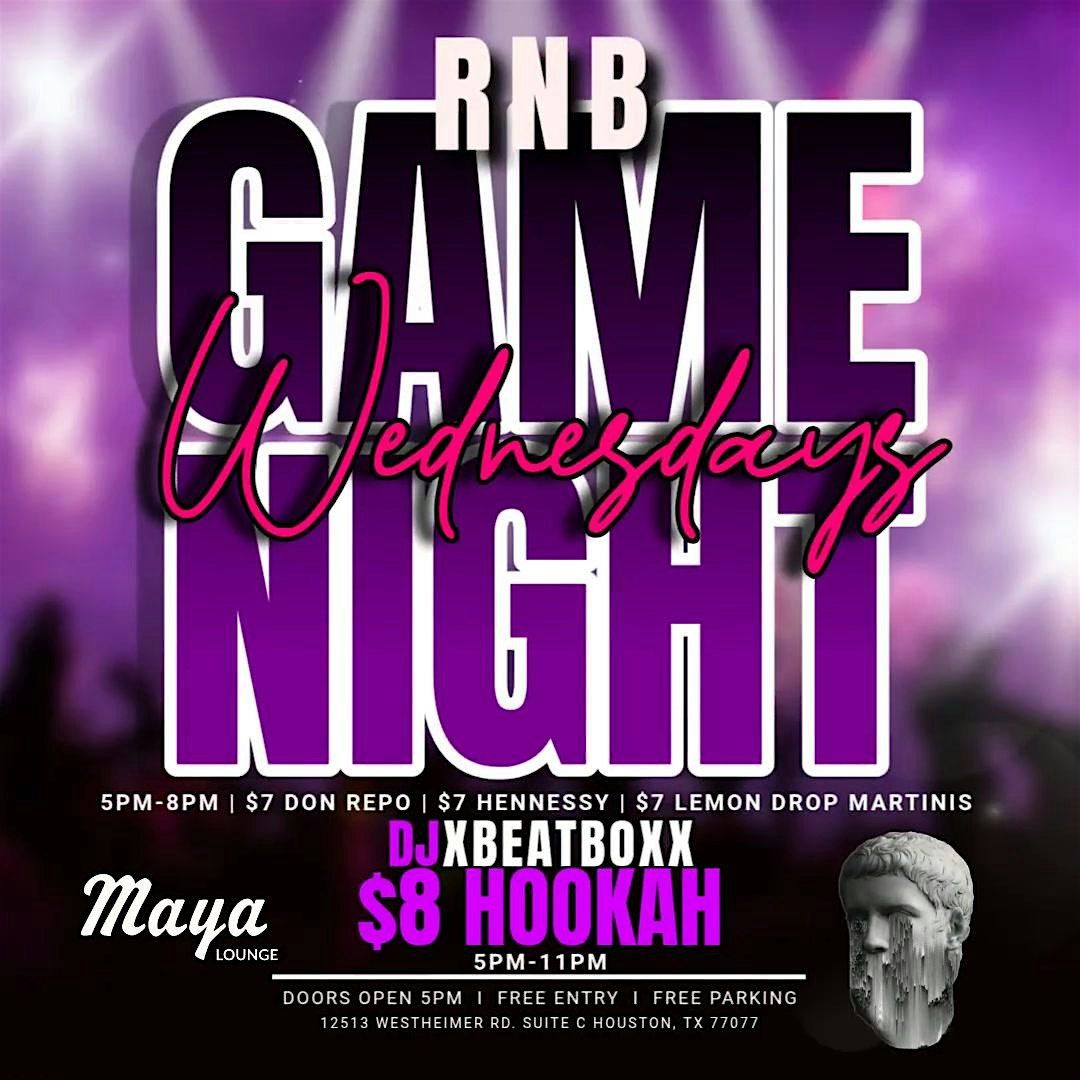 RNB GAME NIGHT WEDNESDAYS