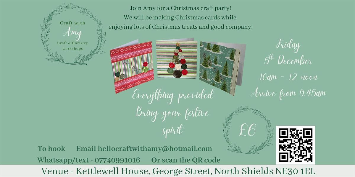 Christmas card making 'craft party' - Craft with Amy