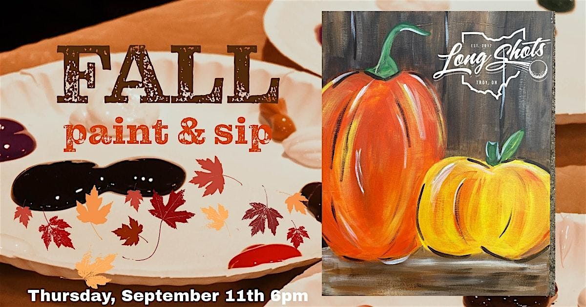 Fall Paint & Sip at Long Shots!