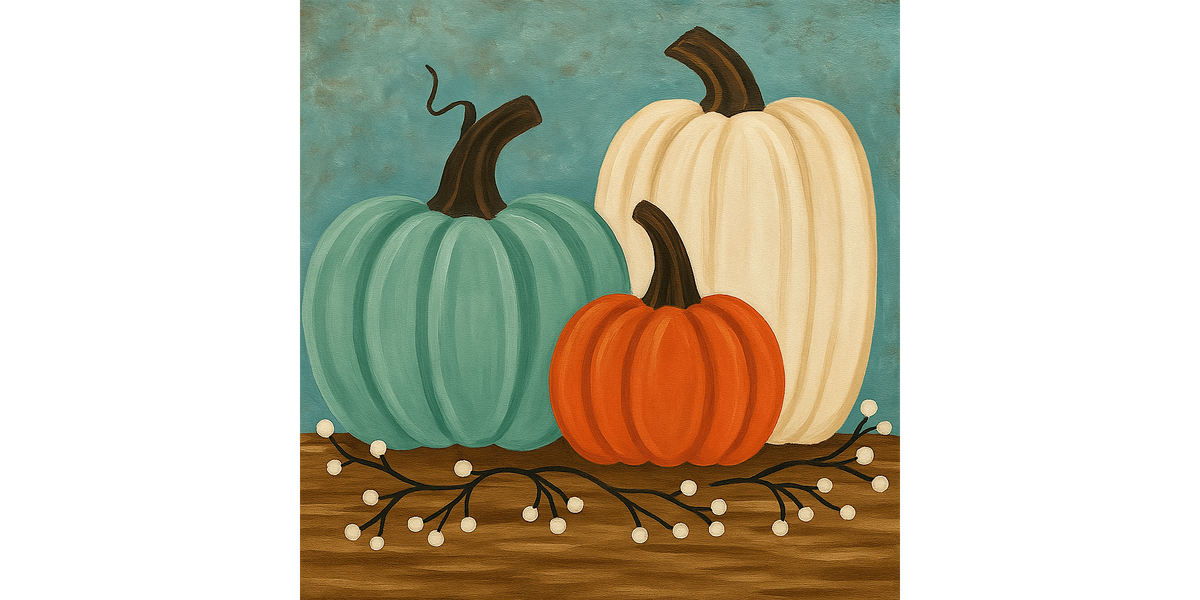 Pumpkin Kisses, Harvest Wishes - Paint and Sip in Miami | Classpop!\u2122