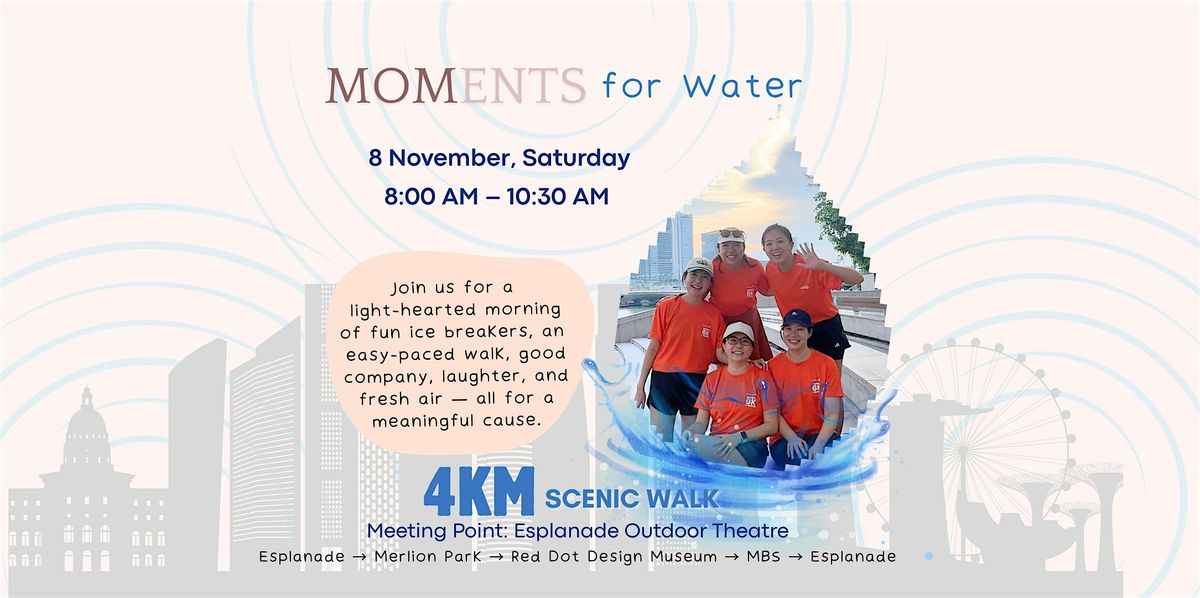 MOMents for Water: A Walk for Connection, Self-Care & a Greater Cause