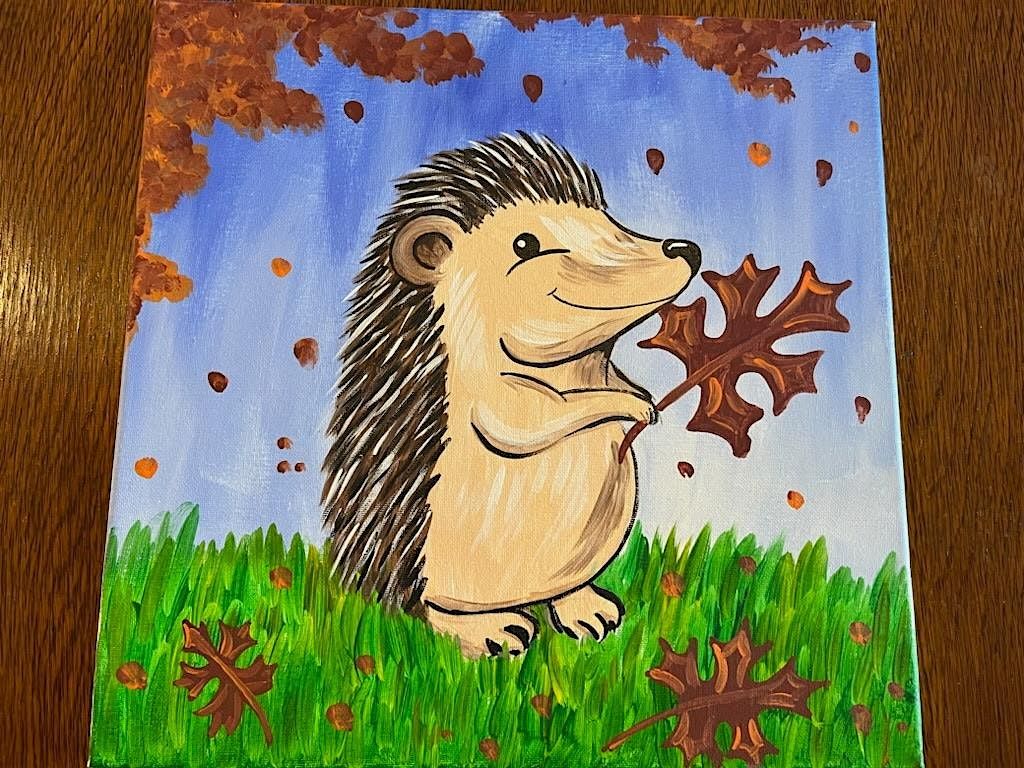 Fall Hedgehog Canvas Workshop