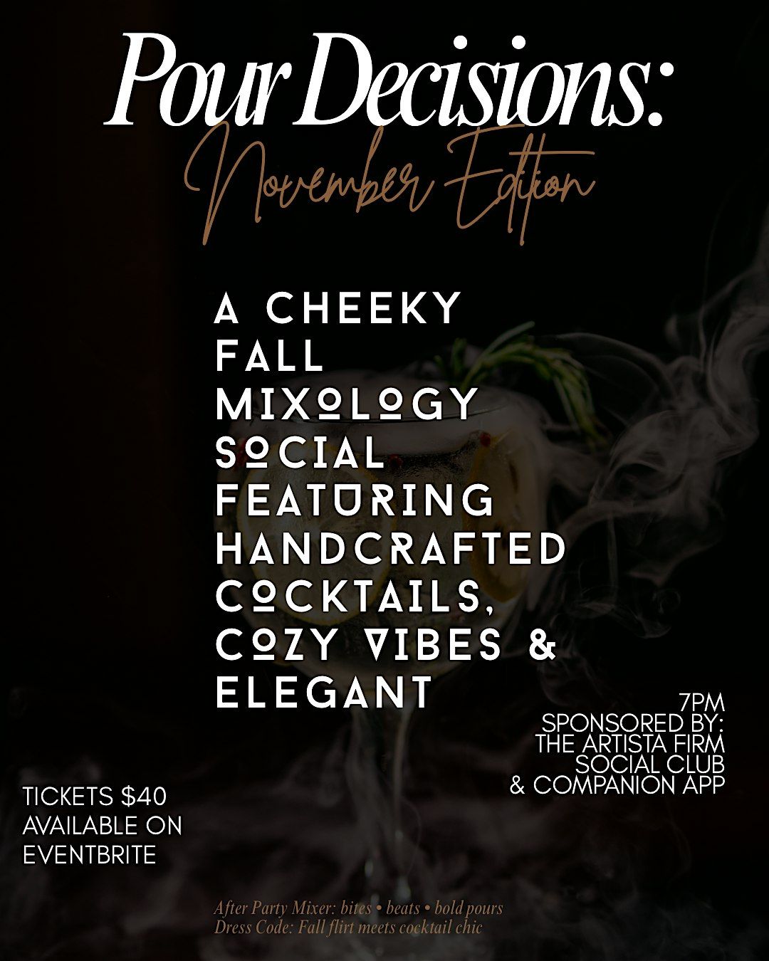 Pour Decisions: November Edition