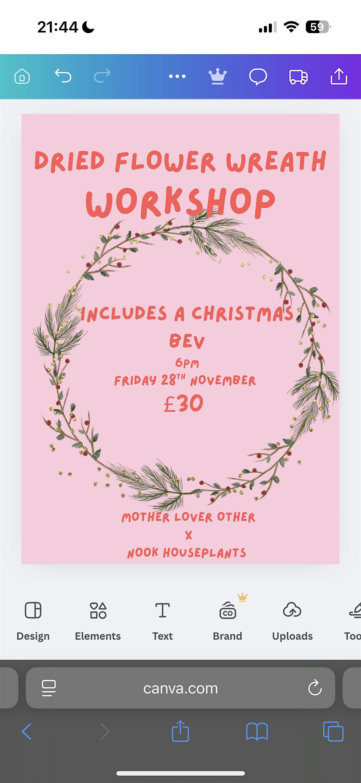 Festive Wreath Making Workshop