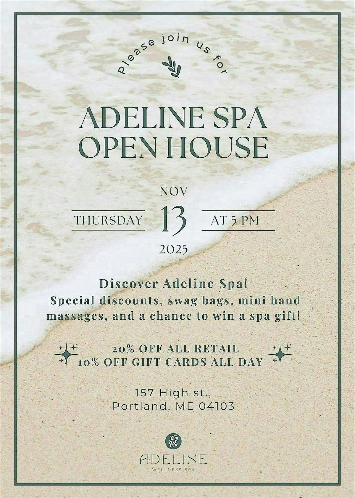 Adeline Spa Open House
