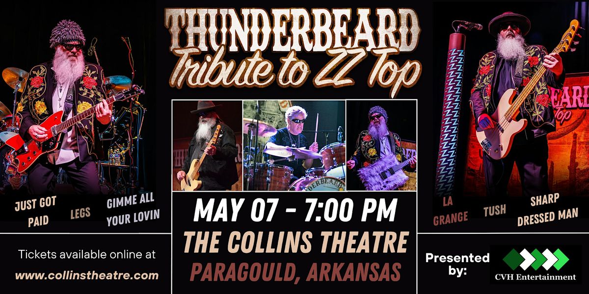ThunderBeard: A Tribute to ZZ Top LIVE at The Collins Theatre