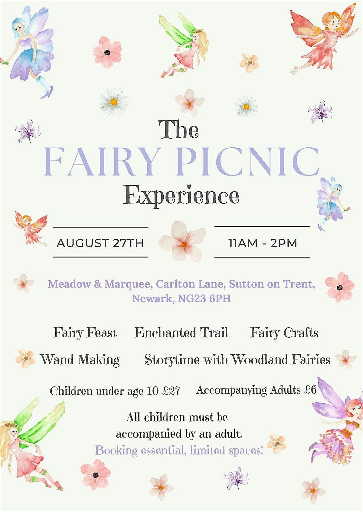 The Fairy Picnic Experience in the Willow Woodland