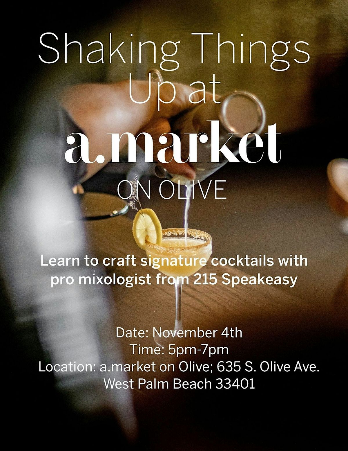 Mixologist Class with 215 Speakeasy