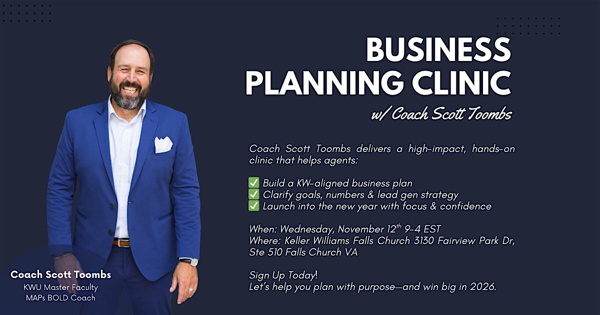 Business Planning Clinic with Coach Scott Toombs