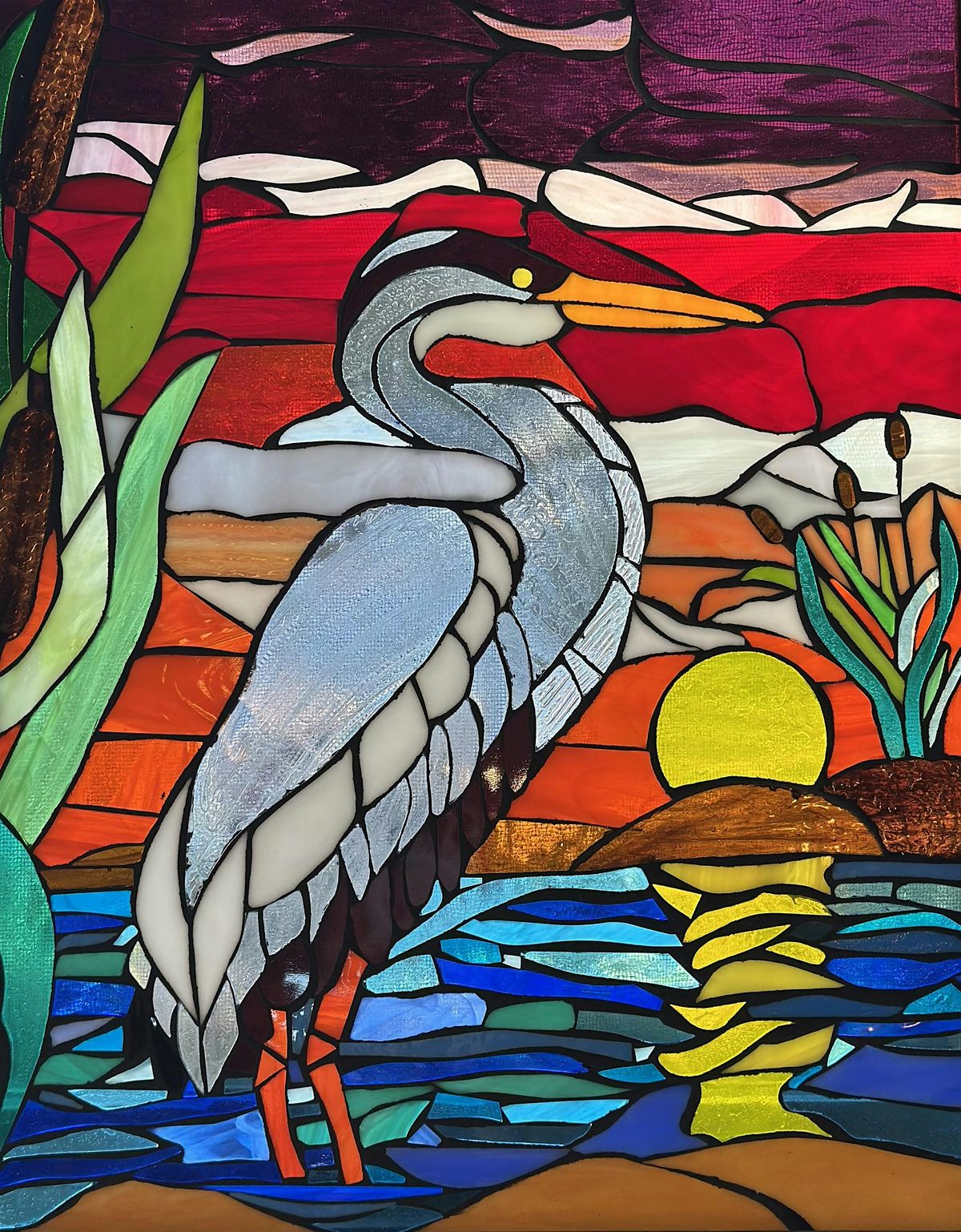 Stained Glass Mosaic Workshop with Caroline Farley