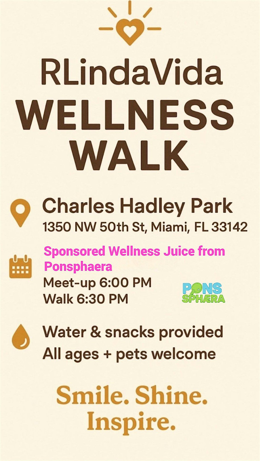 Wellness Walk: Ponsphaera x RlindaVida
