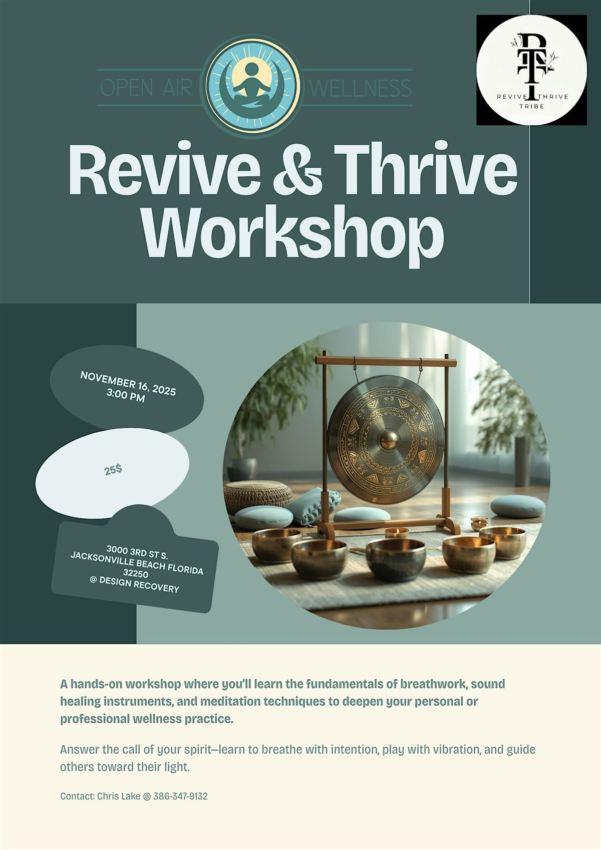 Revive & Thrive: Breath, Sound & Meditation Workshop
