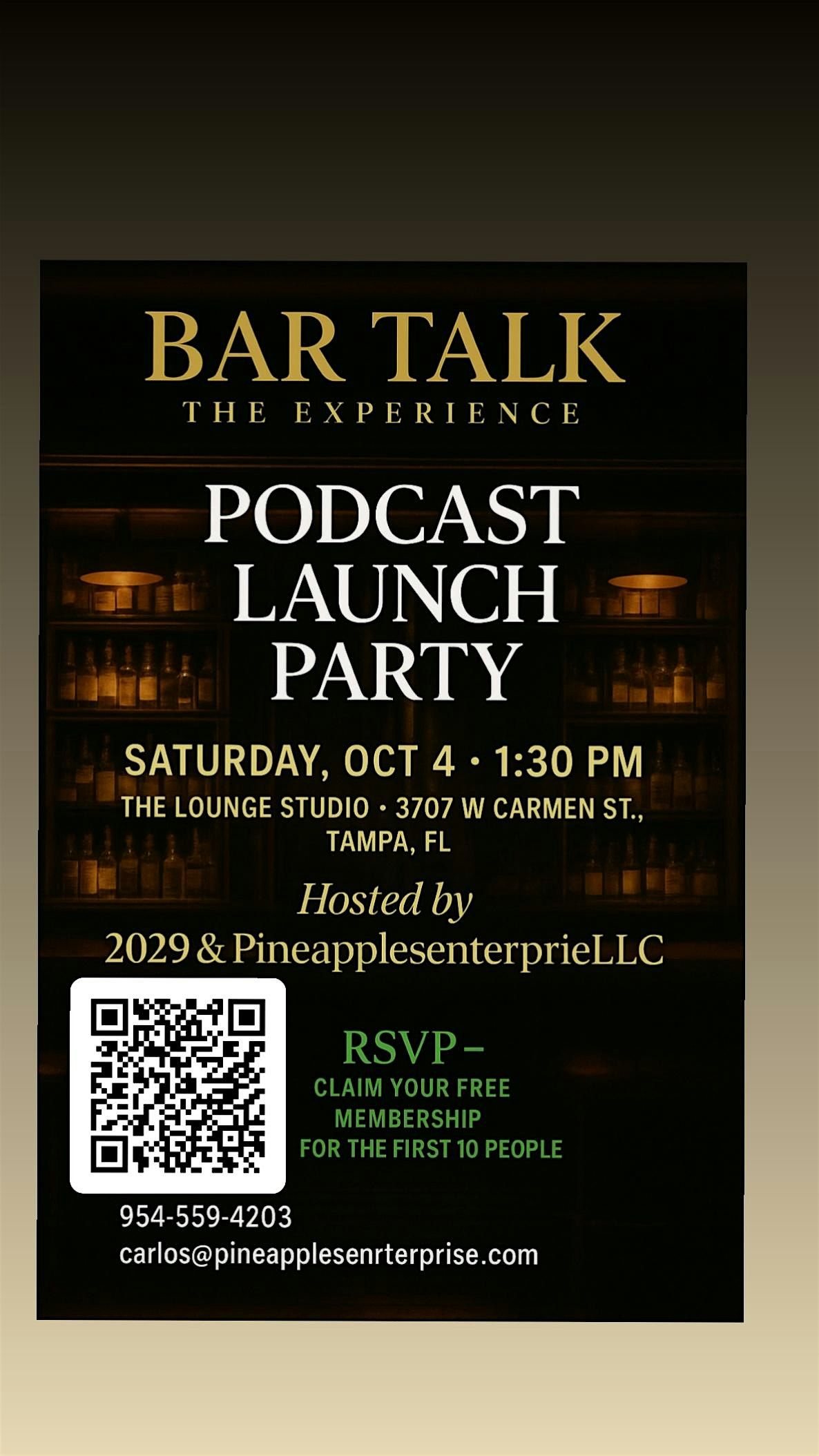 Streaming and Podcasting launch party by 2029