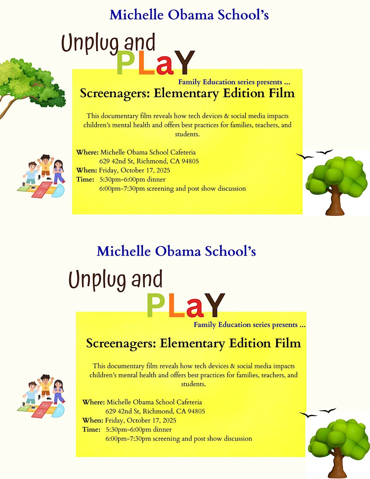 Screening of Screenagers: Elementary Edition
