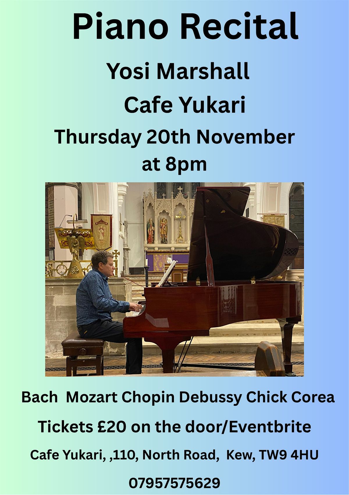 Piano Recital at Cafe Yukari
