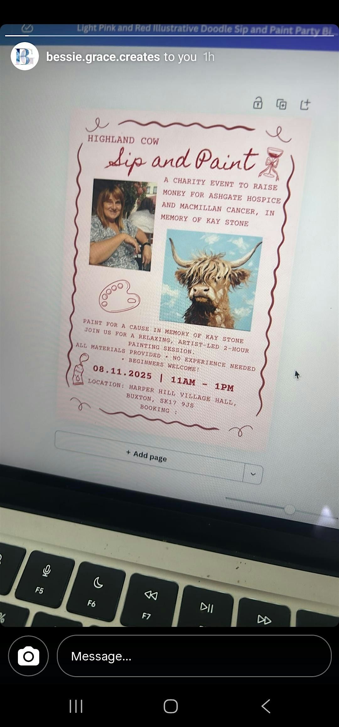 Highland Cow Sip and Paint