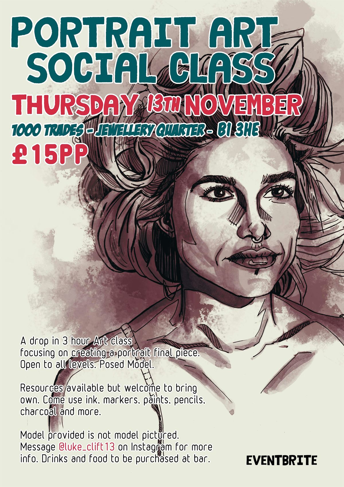 Birmingham Portrait Art Class