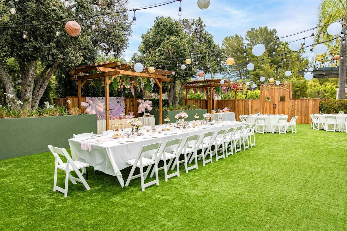 Afternoon Tea in a Private Floral Garden