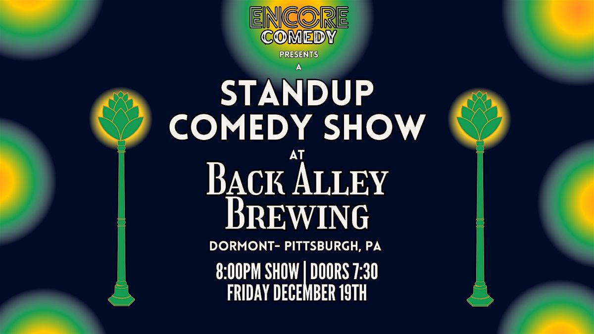 Standup Comedy at Back Alley Brewing! (Pittsburgh, PA)