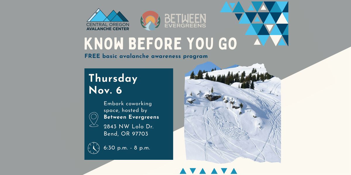 Know Before You Go at Embark Coworking Space - Hosted by Between Evergreen