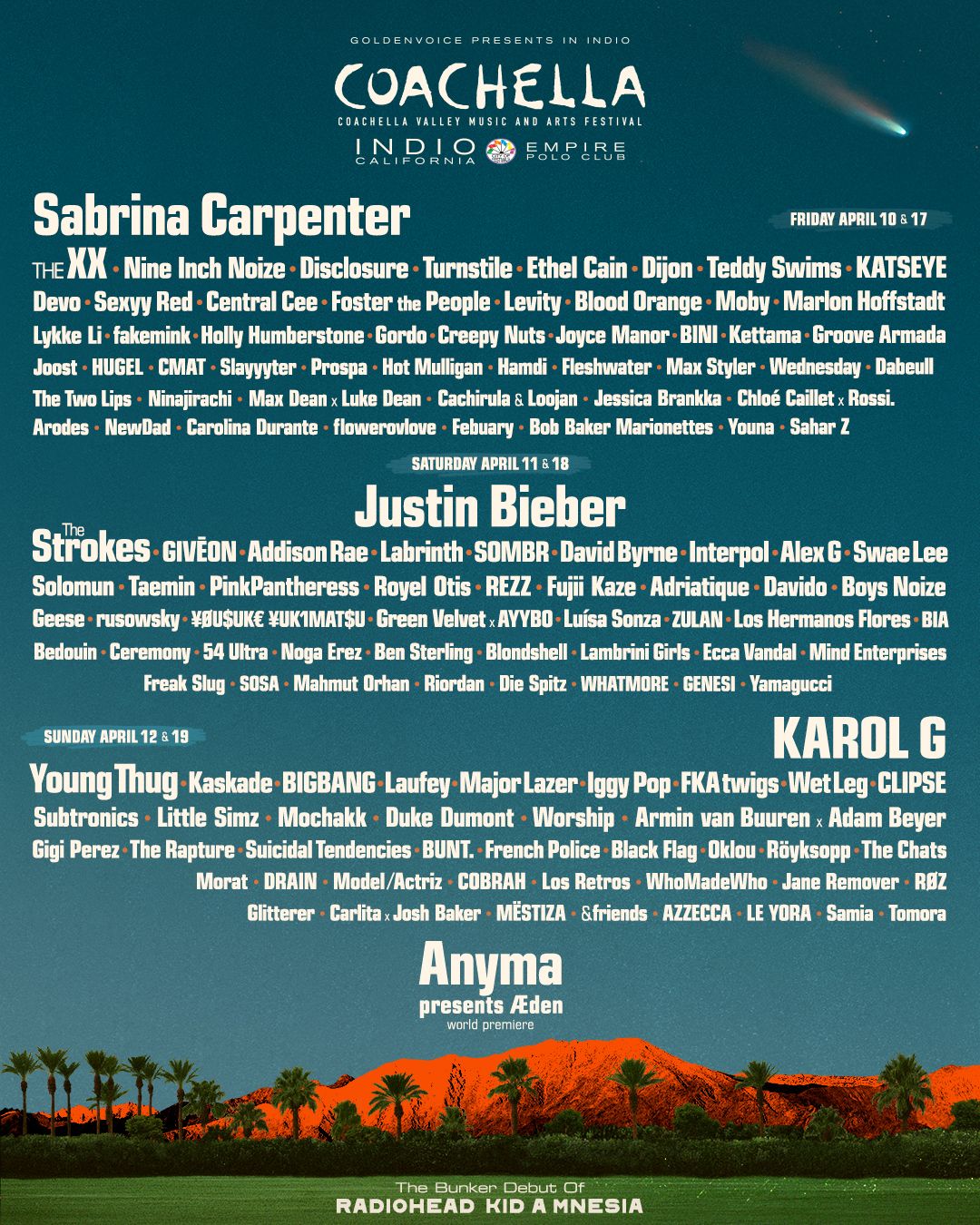 Shuttle Passes Only: Coachella 2026 Weekend 2