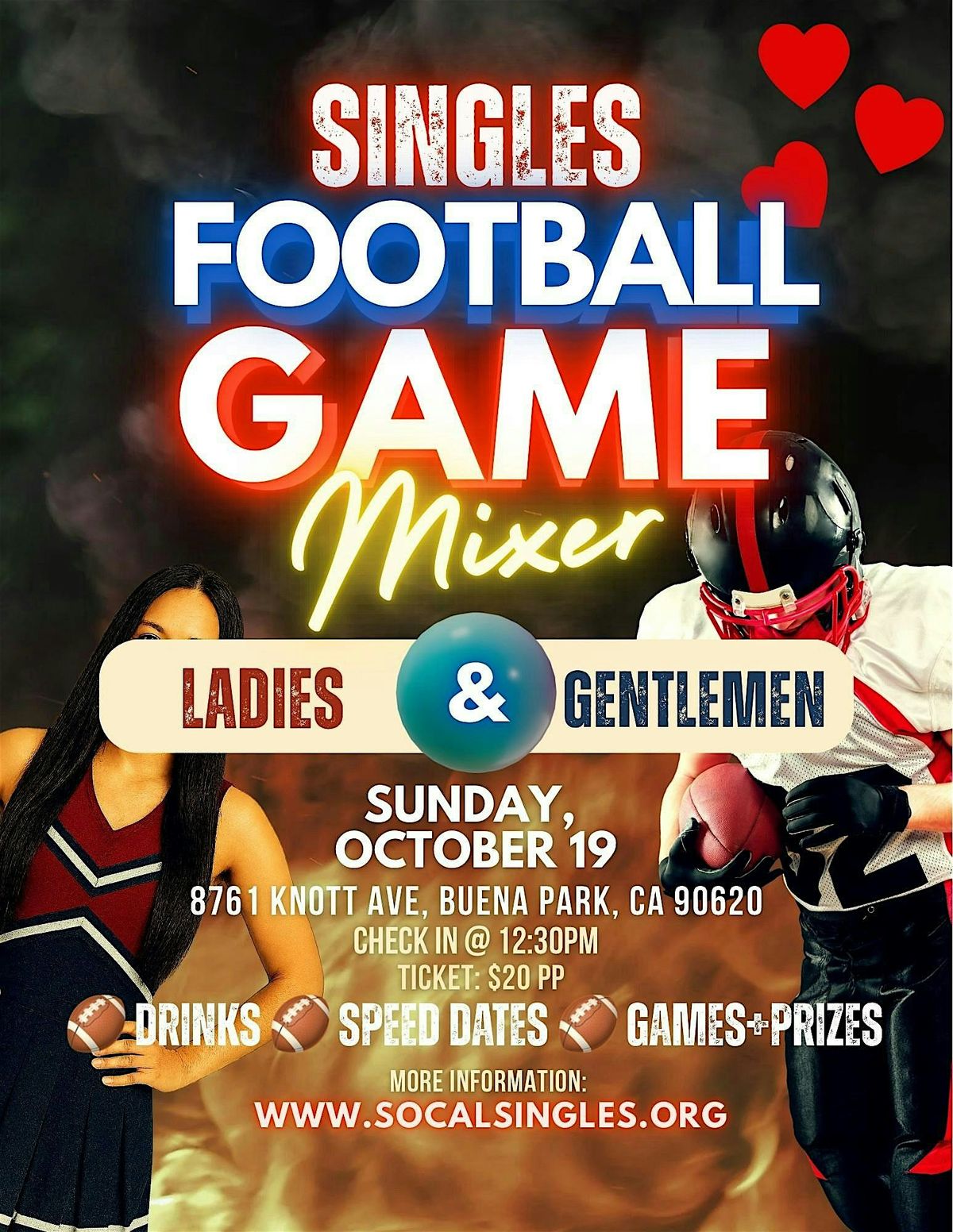 Singles NFL Football Game Mixer