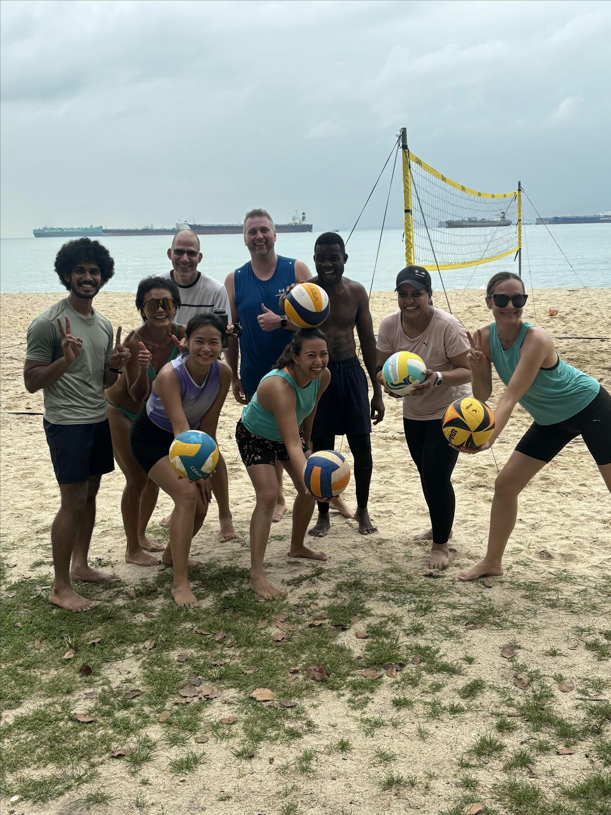 Intermediate Beach Volleyball at ECP for a charity