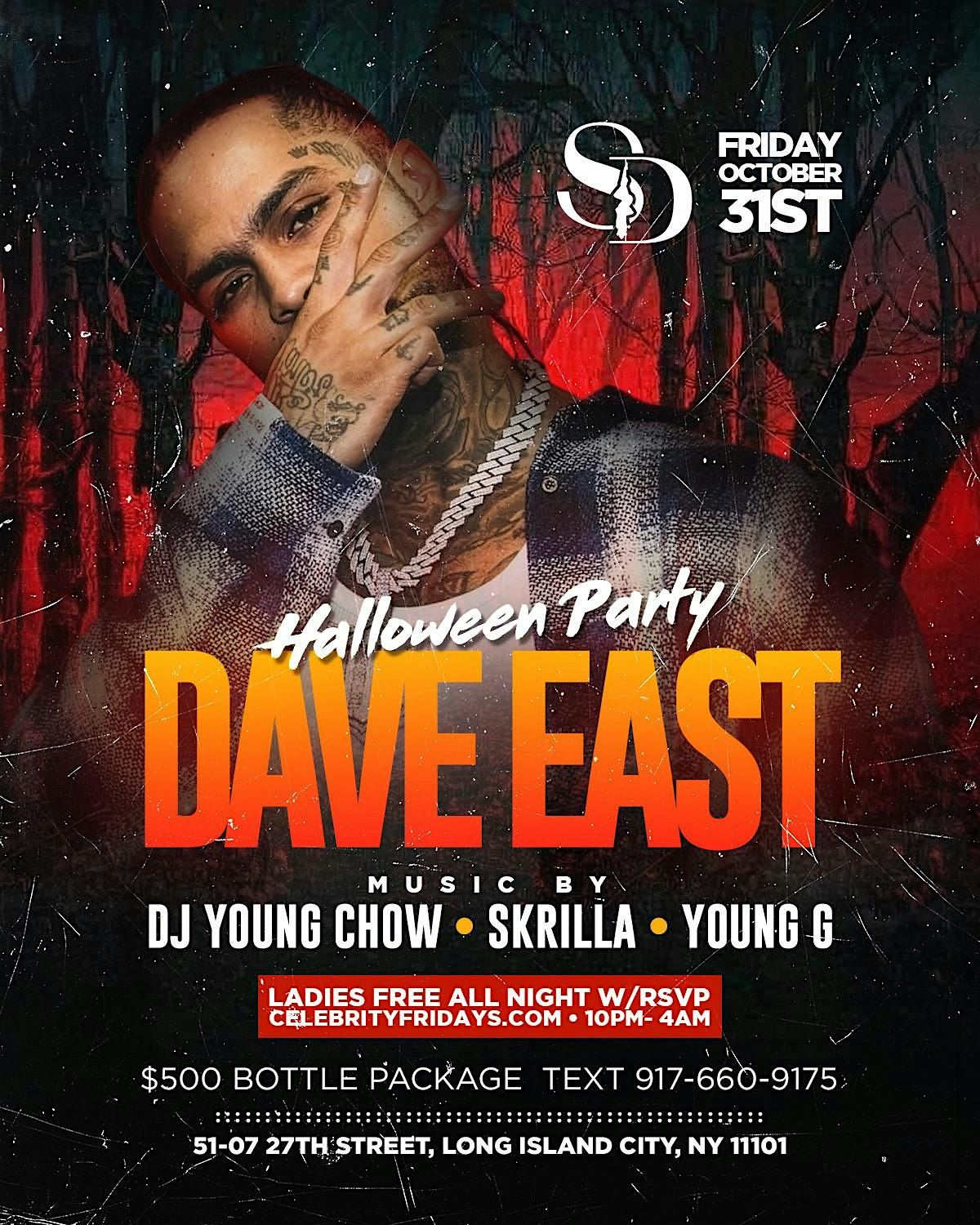 Dave east Celebrity Friday Halloween Party